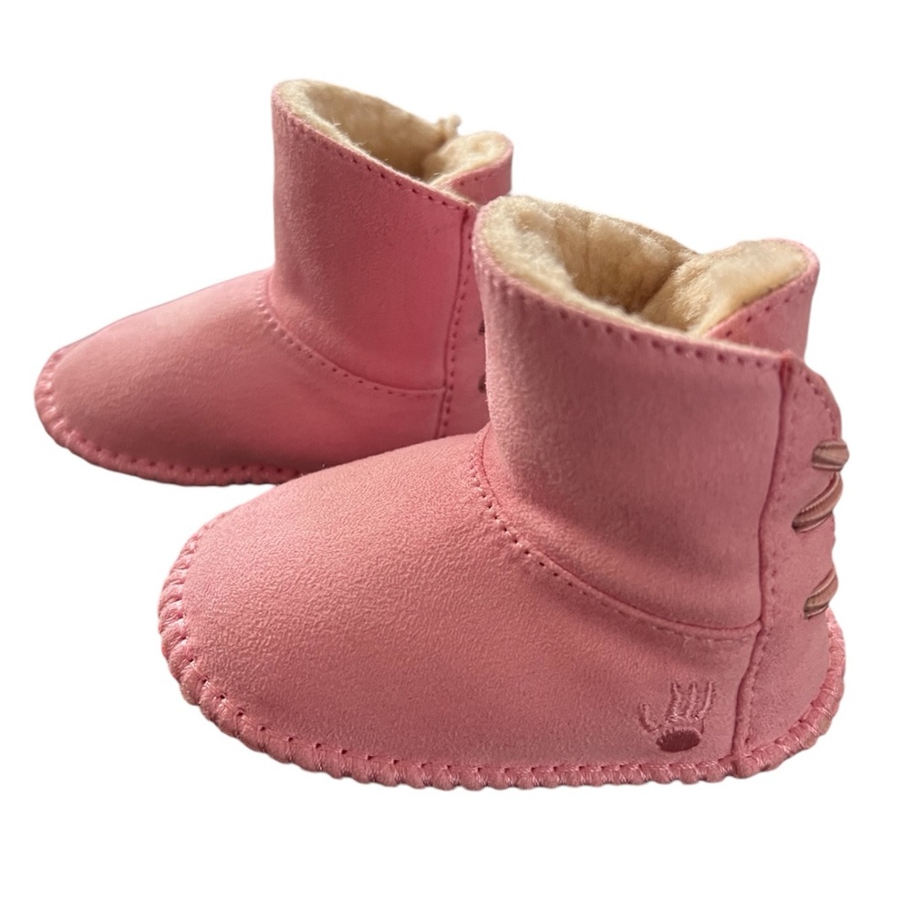 Pink Wool BearPaw Booties